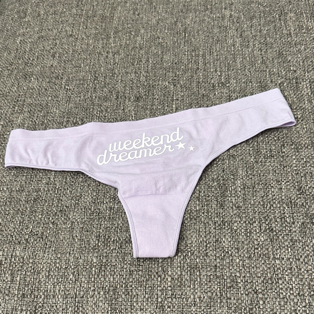 PINK Victoria’s Secret Lilac "Weekend Dreamer" Thong Panty